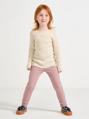 Ribbed leggings - 3004751-6917