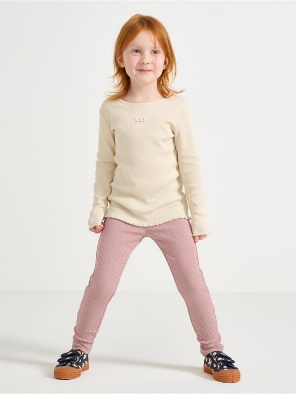 Ribbed leggings - 3004751-6917
