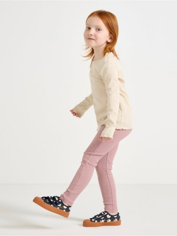 Ribbed leggings - 3004751-6917