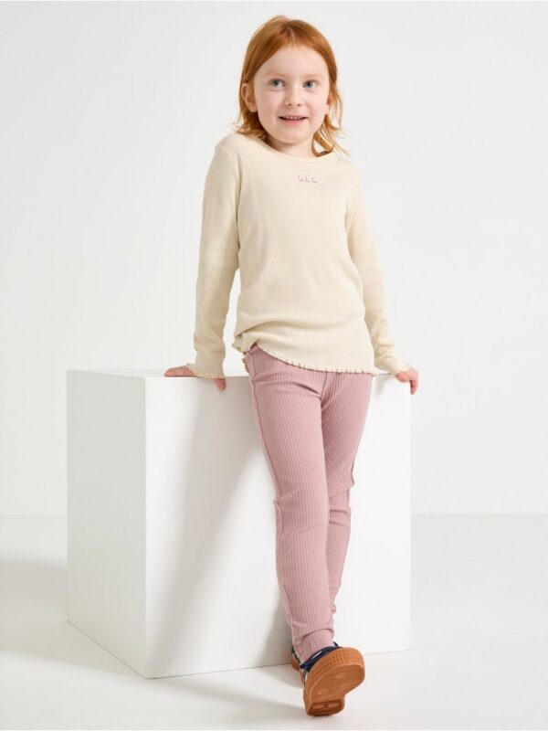 Ribbed leggings - 3004751-6917