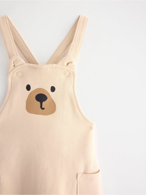 Dungarees with brushed inside - 3004763-7458