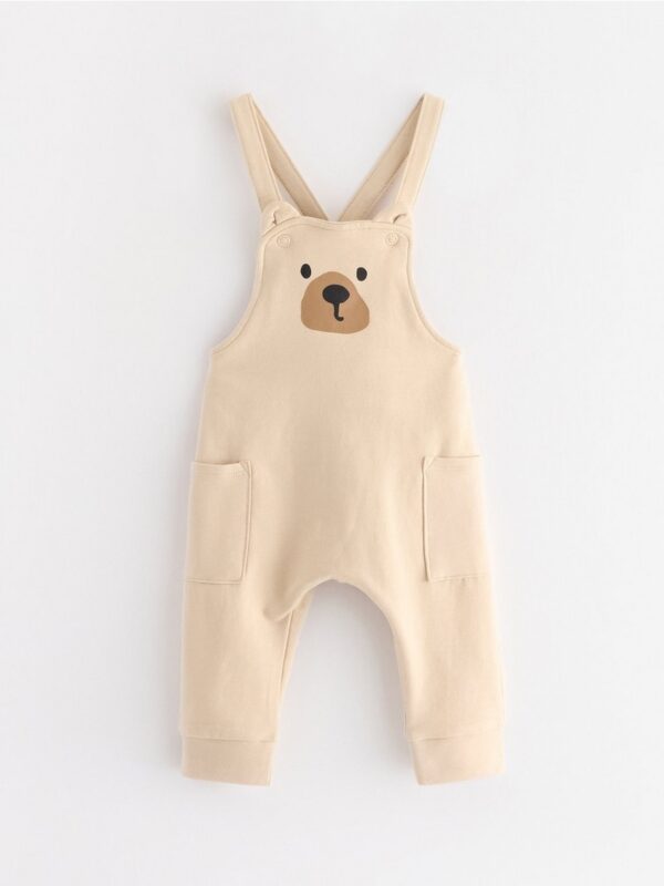 Dungarees with brushed inside - 3004763-7458