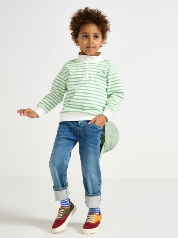Sweatshirt with brushed inside - 3004816-3007