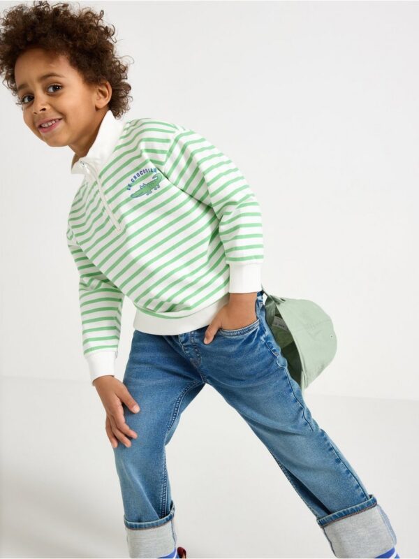 Sweatshirt with brushed inside - 3004816-3007