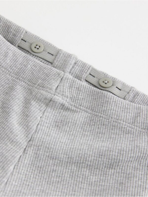 Ribbed flared leggings - 3004990-7692