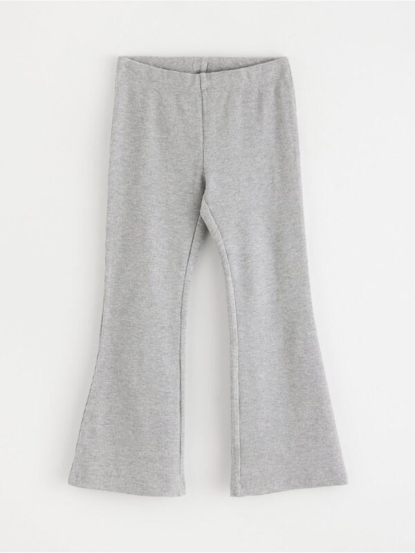 Ribbed flared leggings - 3004990-7692