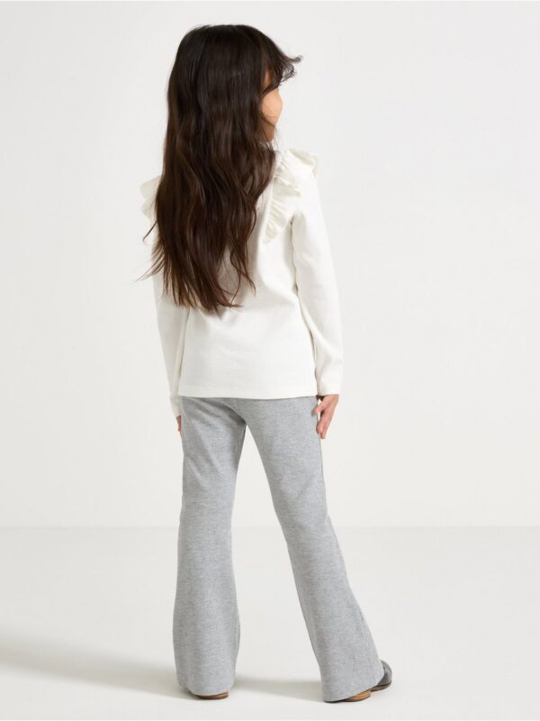 Ribbed flared leggings - 3004990-7692