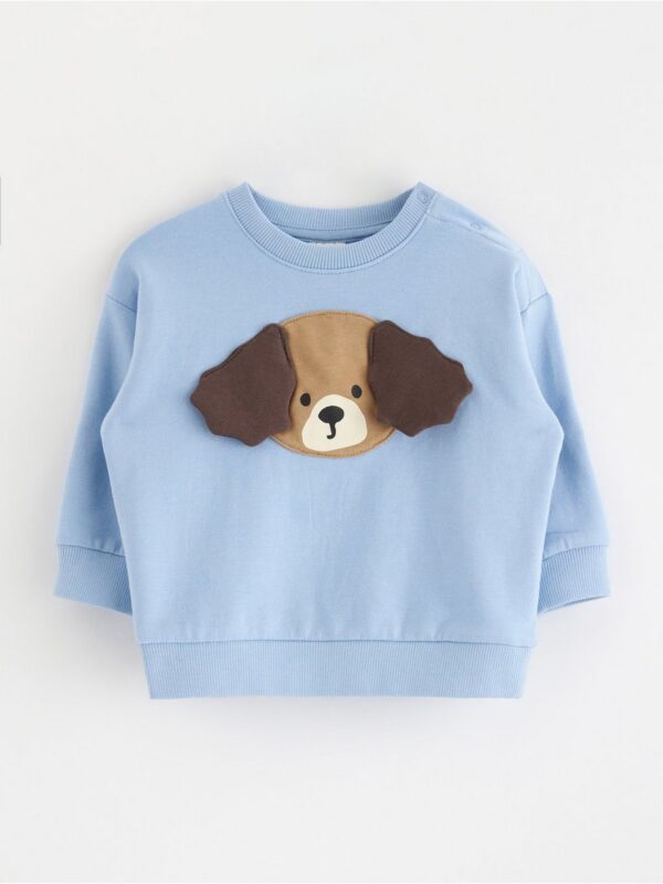 Sweatshirt with brushed inside - 3005147-8852