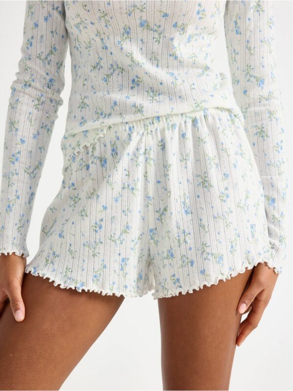 Pyjama shorts in pointelle - 3005277-1737