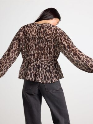 Blouse with leopard print - 3005916-9609