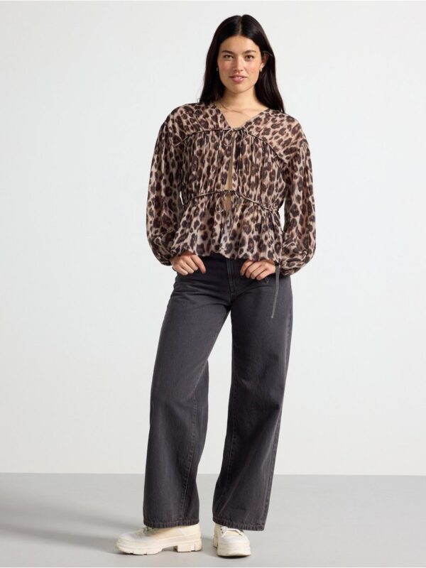 Blouse with leopard print - 3005916-9609