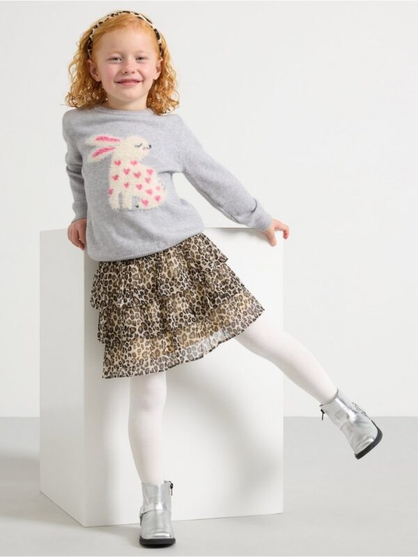 Skirt in chiffon - 3005923-8545