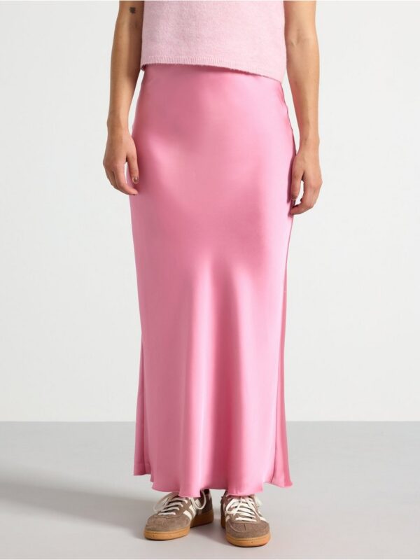 Maxi skirt in satin - 3000038-7362