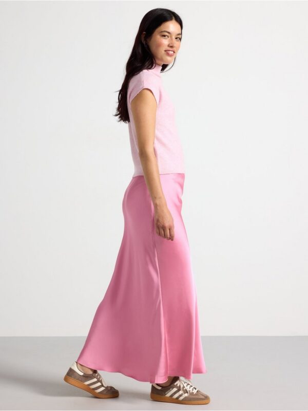 Maxi skirt in satin - 3000038-7362