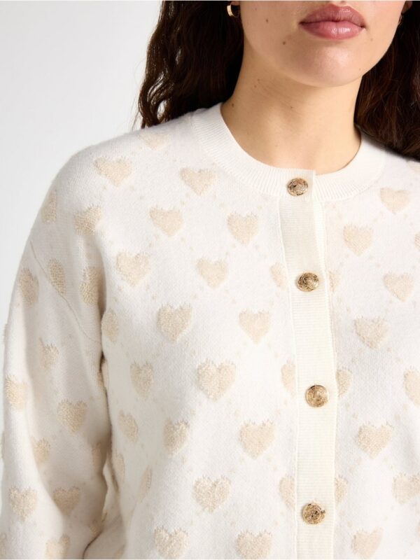 Jacquard-knit cardigan - 3000325-9606