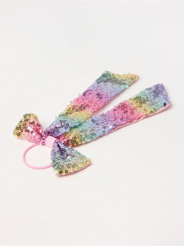 Hair elastic with big bow - 3002921-6665