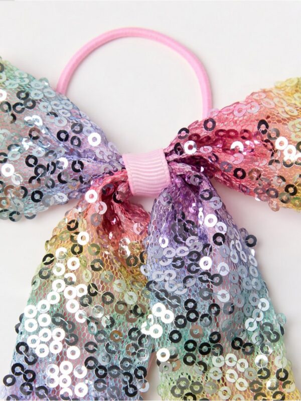 Hair elastic with big bow - 3002921-6665