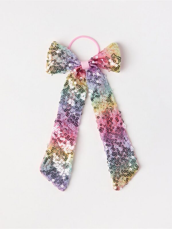 Hair elastic with big bow - 3002921-6665