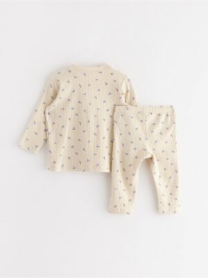 Set - long sleeved top and leggings - 3003359-1338