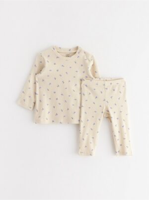 Set - long sleeved top and leggings - 3003359-1338