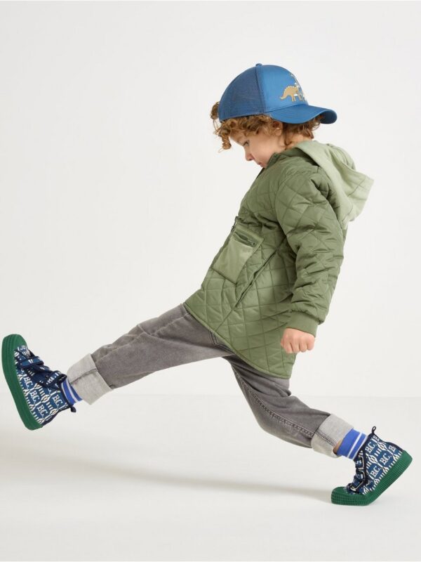 Padded jacket with hood - 3004198-7890