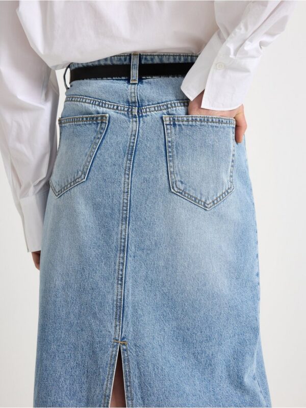 Midi skirt in denim - 3004205-791