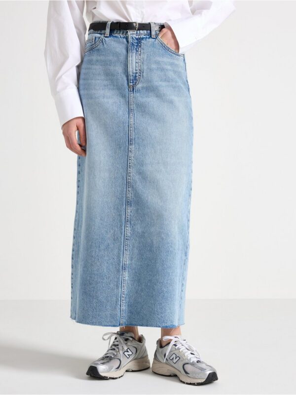 Midi skirt in denim - 3004205-791
