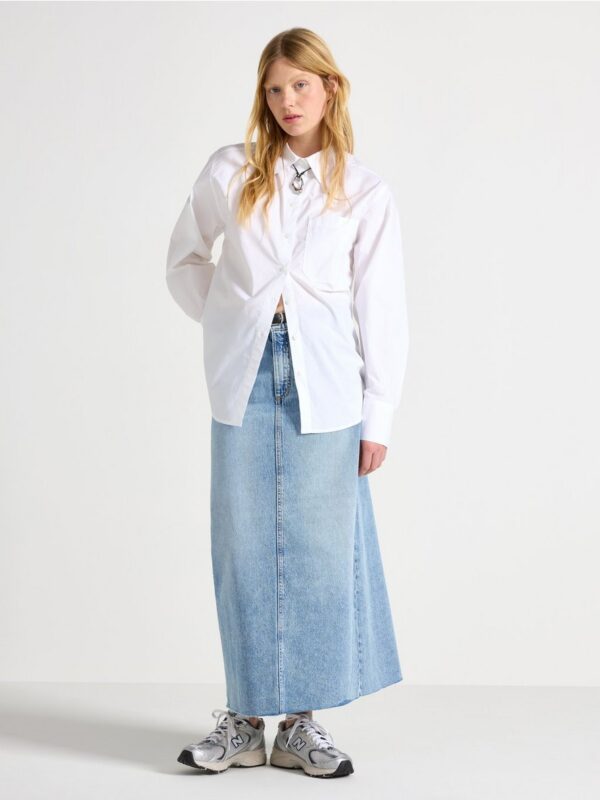Midi skirt in denim - 3004205-791