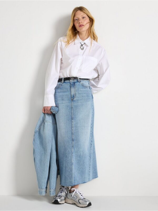 Midi skirt in denim - 3004205-791