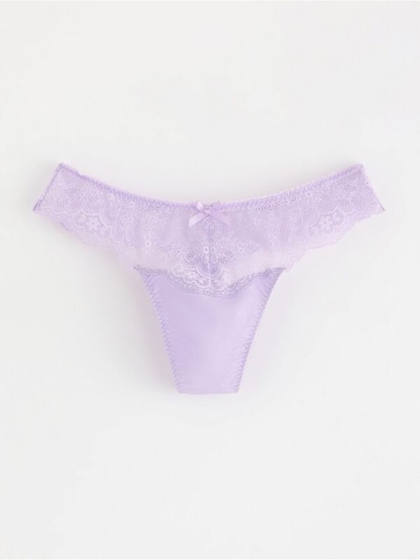 Thong with lace - 3004328-4813