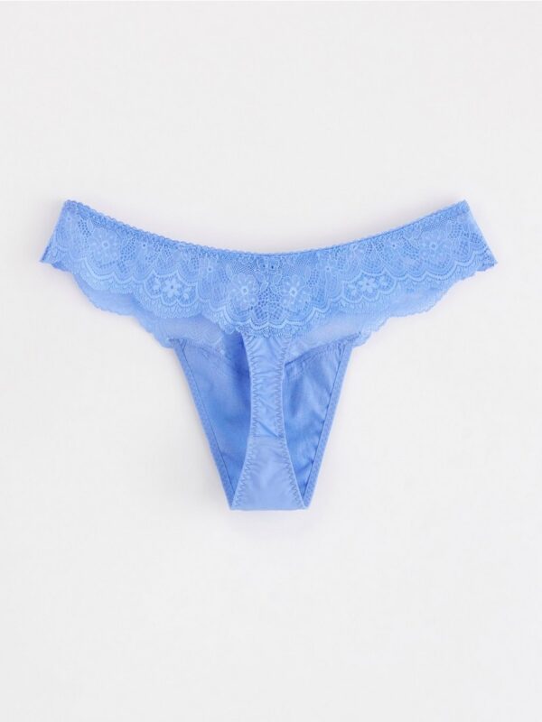 Thong with lace - 3004328-7859