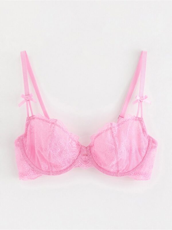 Unpadded bra with lace - 3004358-1097