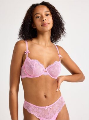 Unpadded bra with lace - 3004358-1097
