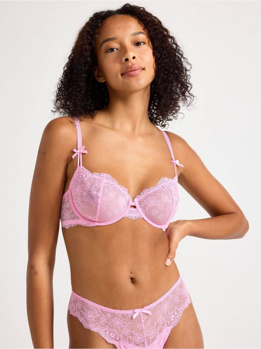Brushalter – Unpadded bra with lace