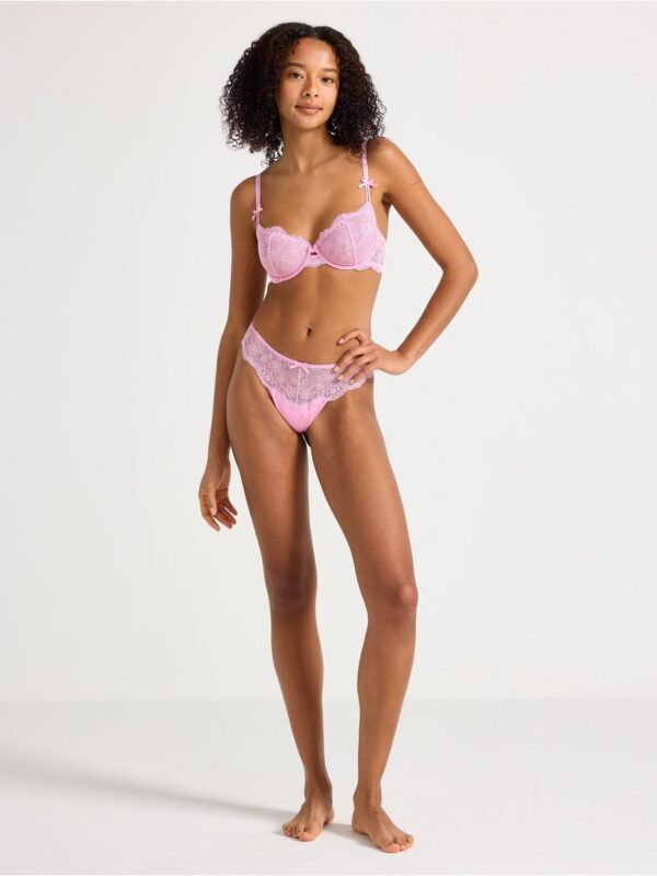 Unpadded bra with lace - 3004358-1097