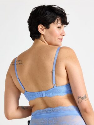 Unpadded bra with lace - 3004358-7859