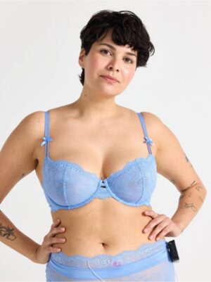 Unpadded bra with lace - 3004358-7859