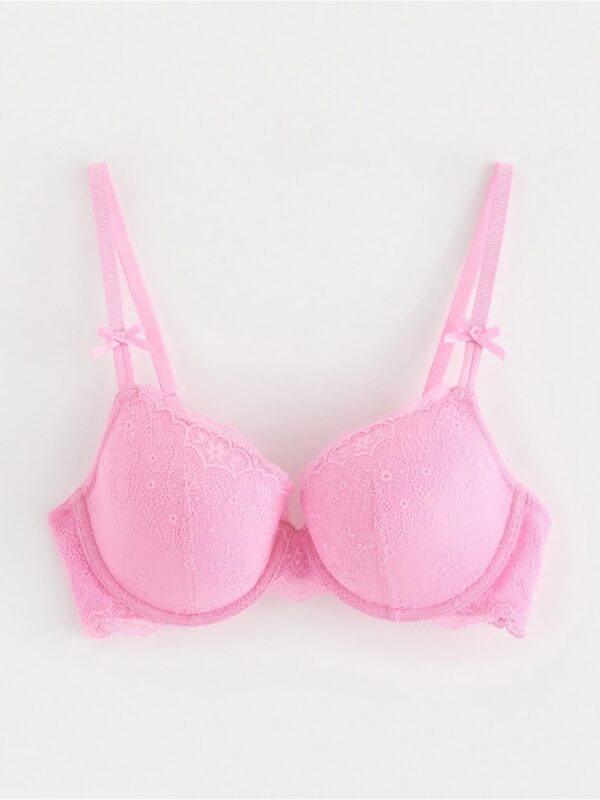 Lilja t-shirt bra with lace - 3004359-1097