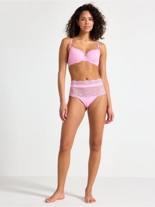 Lilja t-shirt bra with lace - 3004359-1097