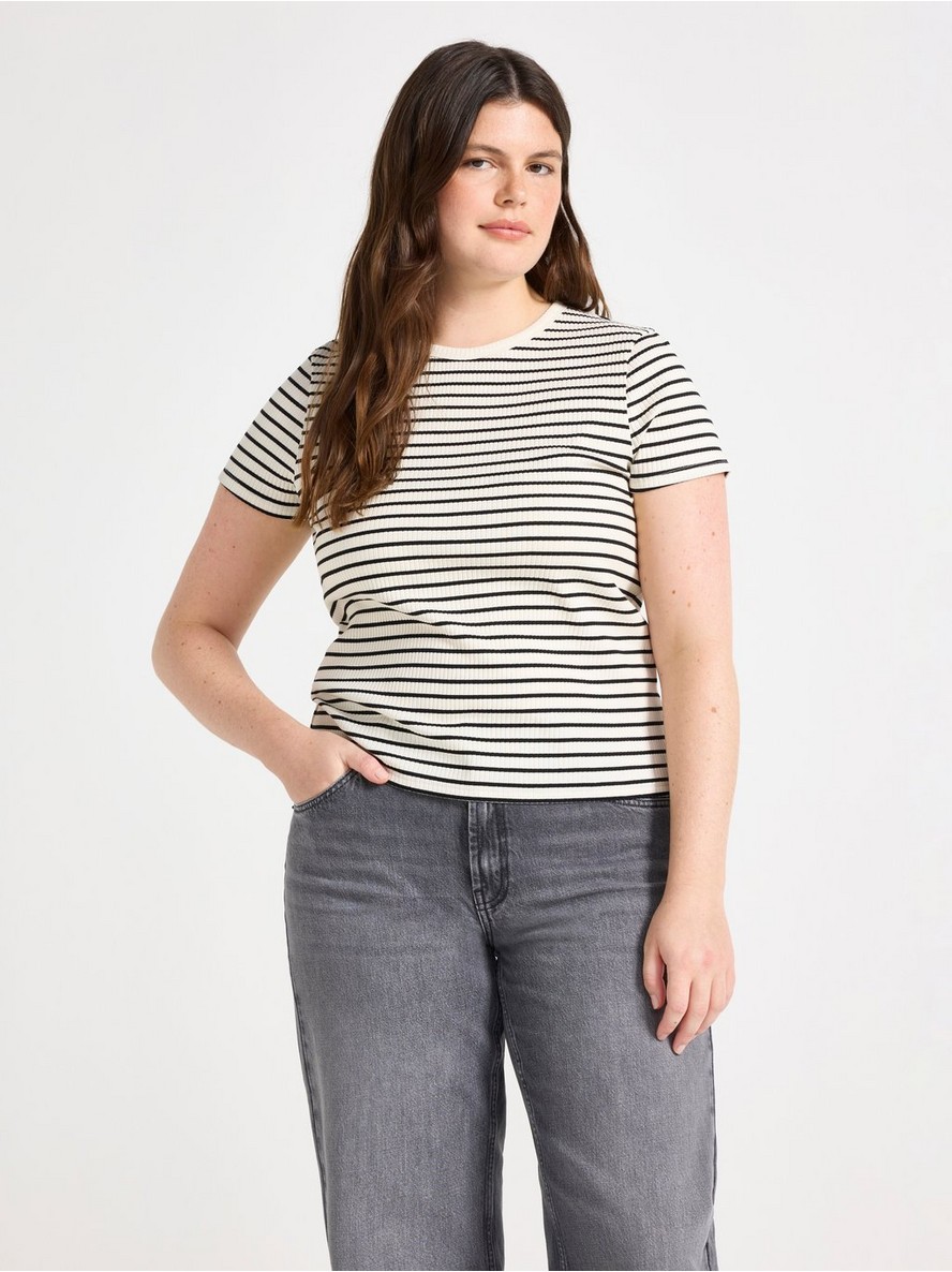 Majica – Ribbed short-sleeved top