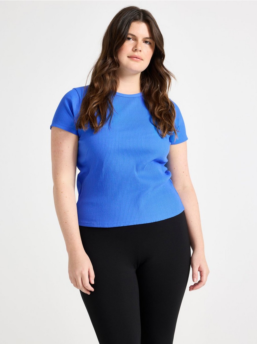 Majica – Ribbed short-sleeved top