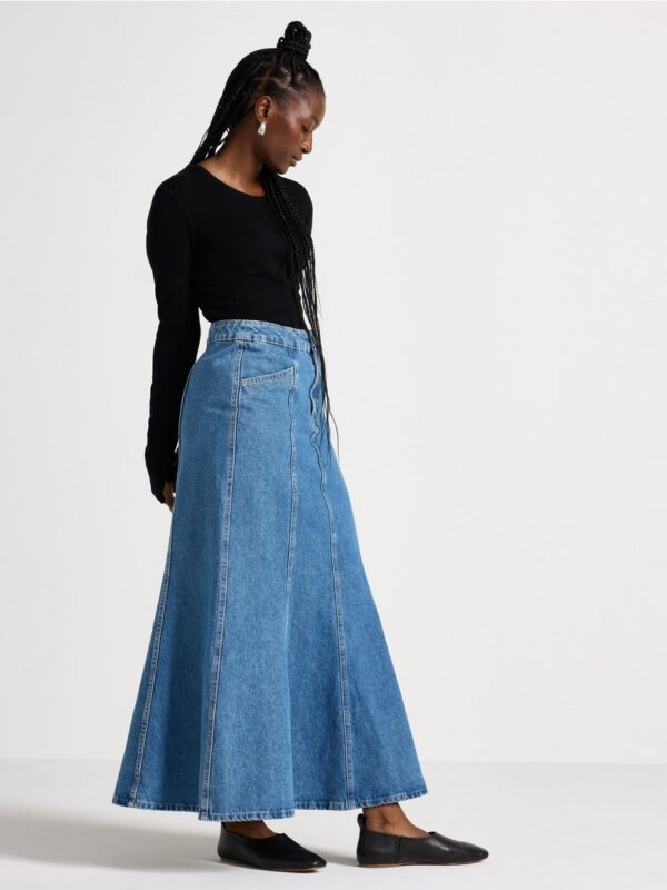 Long denim skirt - 3004649-791