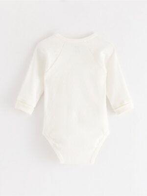 Wrap bodysuit in pointelle - 3004658-325