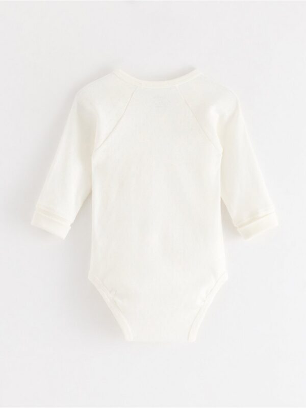 Wrap bodysuit in pointelle - 3004658-325