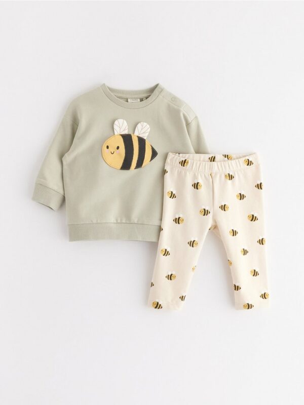 Set - sweatshirt and leggings - 3004676-8884