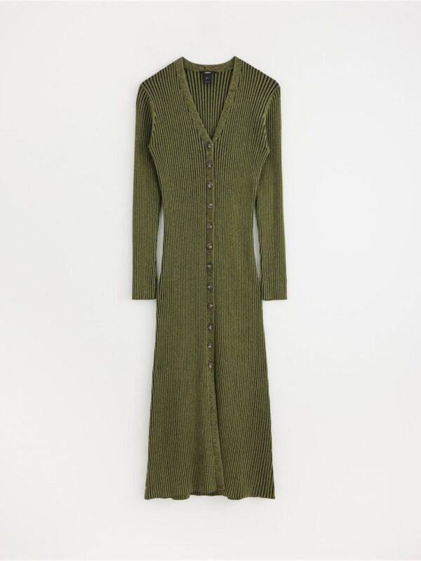 Ribbed midi dress - 3004713-9397