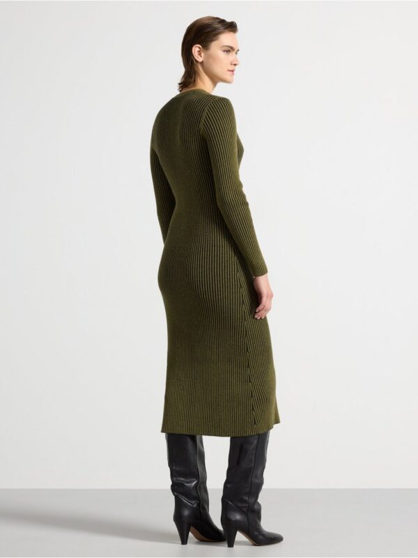 Ribbed midi dress - 3004713-9397