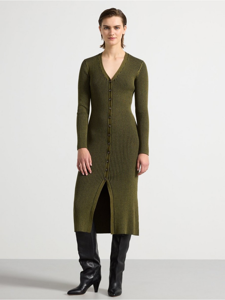 Haljina – Ribbed midi dress