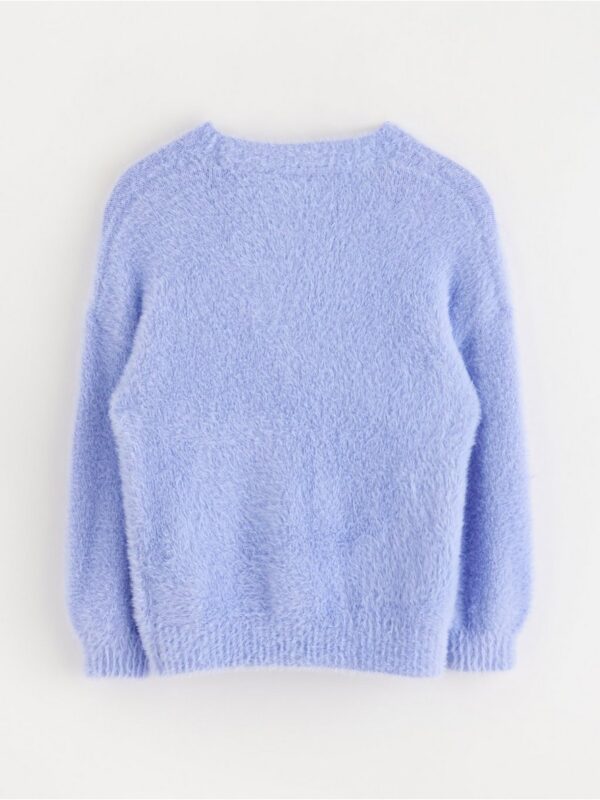 Jumper in feather yarn - 3004734-1338