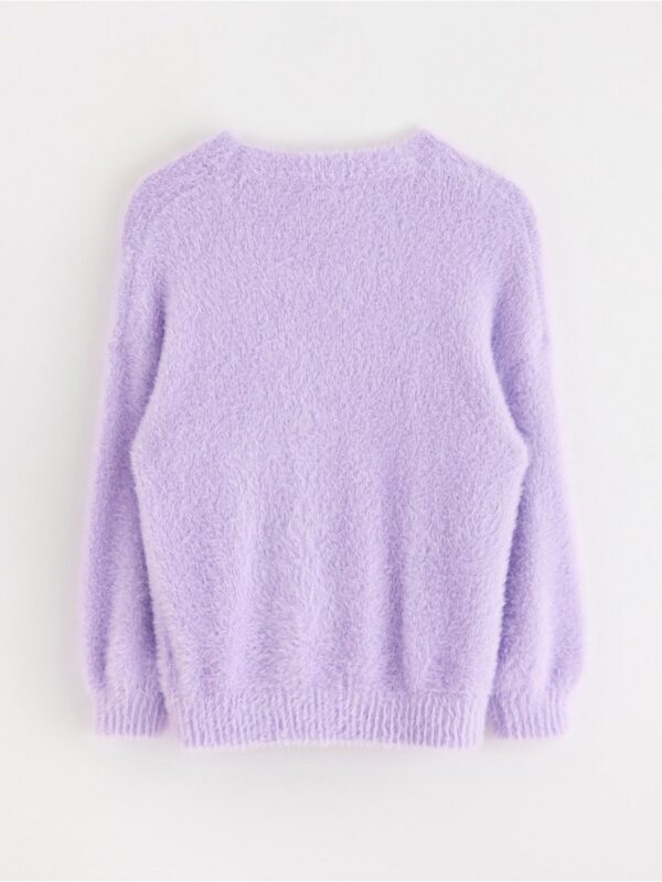 Jumper in feather yarn - 3004734-4813